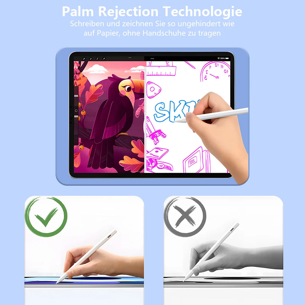 For Apple Pencil Palm Rejection Power Display Ipad Pencil  Pen For iPad Accessories 2022 2021 2020 2019 2018 Pro Air Mini Stylus
