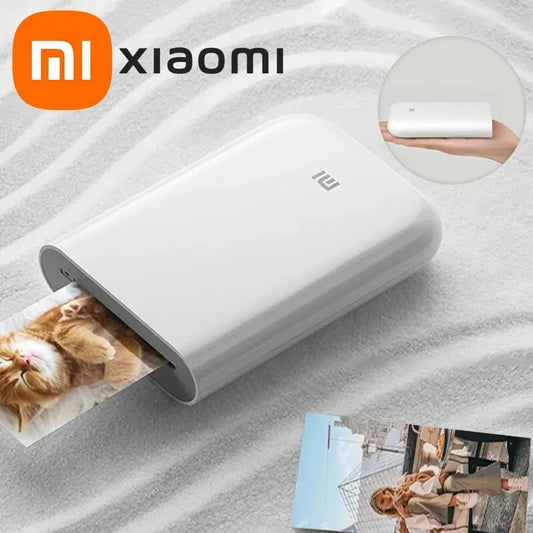 New Original Portable Mini Xiaomi Pocket Photo Printer Wireless Bluetooth Thermal Print AR Video Mijia ZINK Self-adhesive Color