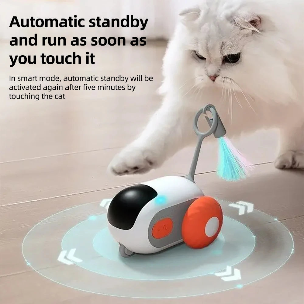 2 Modes Smart Cat Toy Automatic Moving Remote Controlled Toy Car for Cats Dogs Interactive Playing Kitten Training Pet Supplies